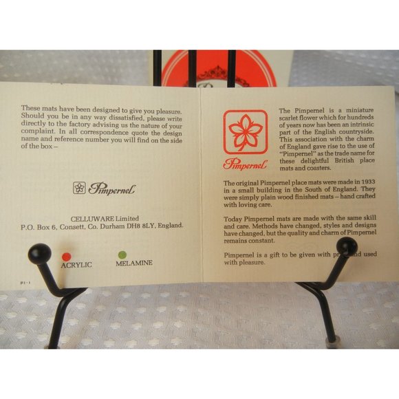 Vintage Holiday Coasters 6  pimpernel Spode Christmas tree round  4 " coasters - Picture 8 of 8